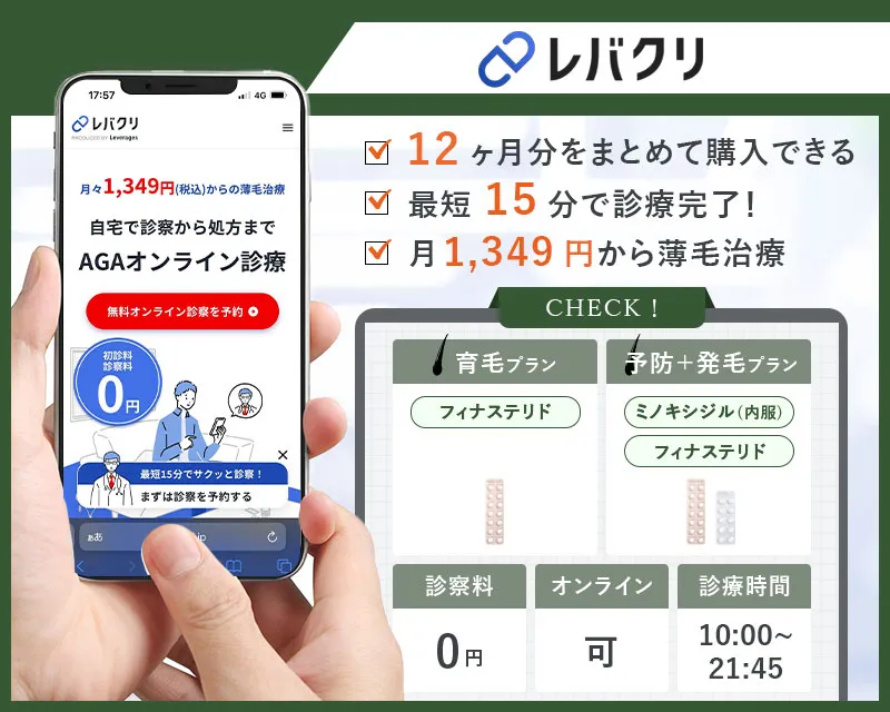 レバクリのAGA治療