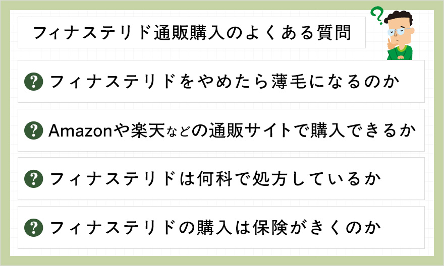 フィナステリド通販のよくある質問