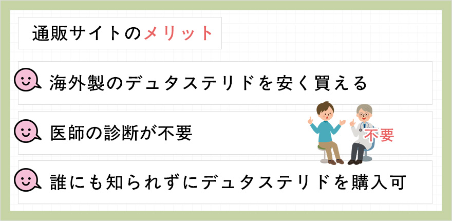 個人輸入代行サイトでデュタステリドを購入するメリットまとめ
