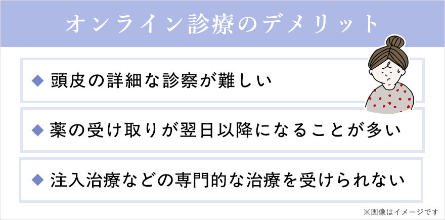 オンライン診療のデメリット一覧